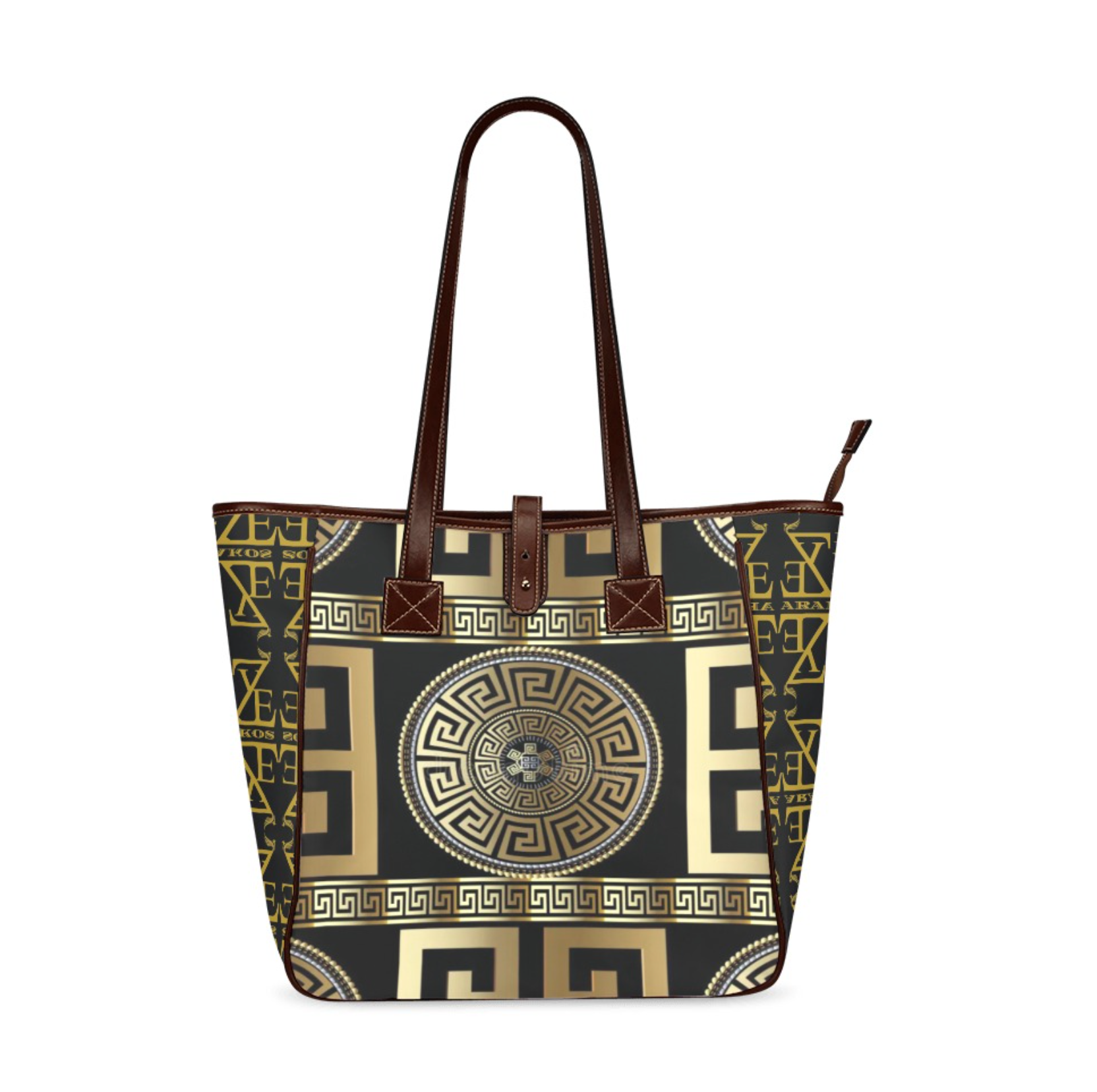 Greek Meander Tote Bag