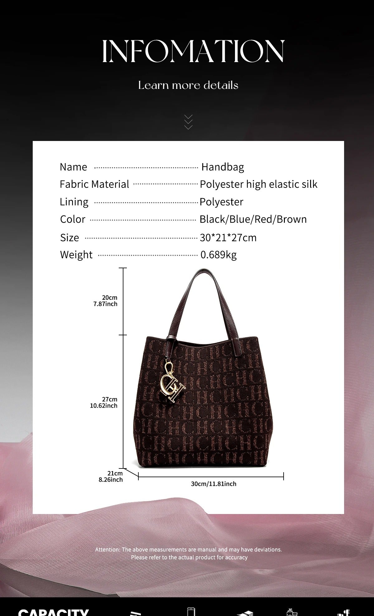 Ladies Canvas Shoulder Tote Bag Crossbody
